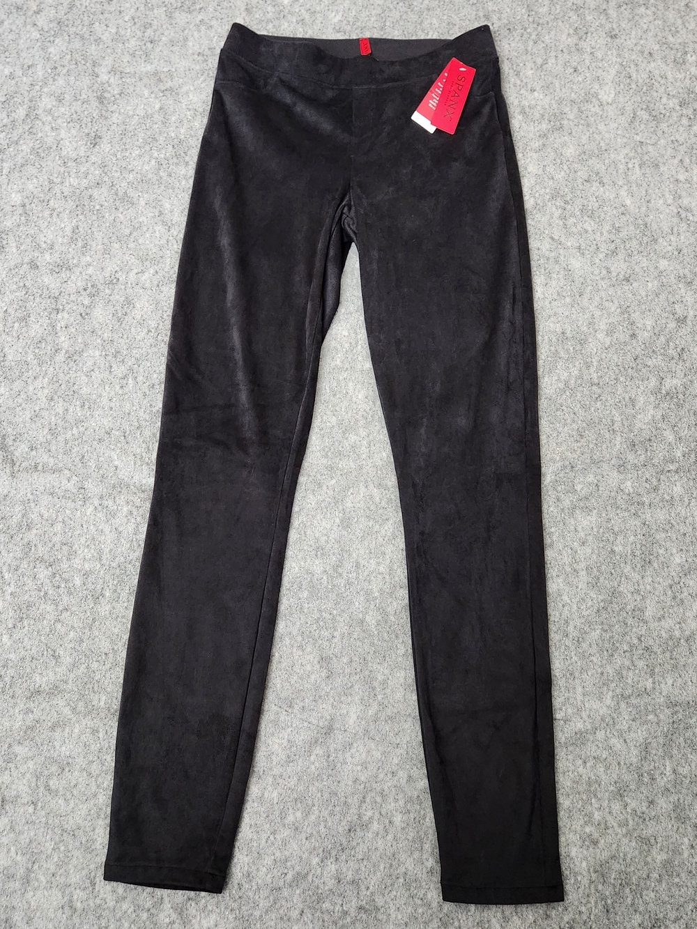 NWT Spanx Pull On Easily Suede Jean Leggings Women's S Black Whimsigoth Indie